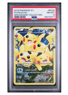 Pikachu #RC29 Radiant Collection Pokemon 2016 PSA 8 - Sammelkarten