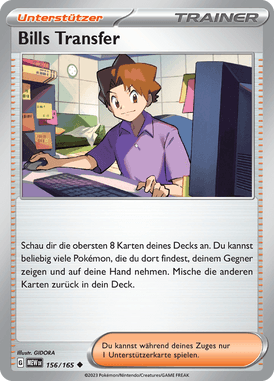 Pokemon 151 Bills Transfer 156/165 Deutsch - Sammelkarten