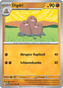 Pokemon 151 Digdri 051/165 Deutsch - Sammelkarten