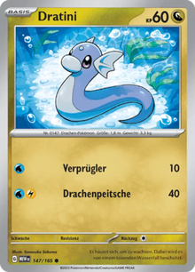 Pokemon 151 Dratini 147/165 Deutsch - Sammelkarten