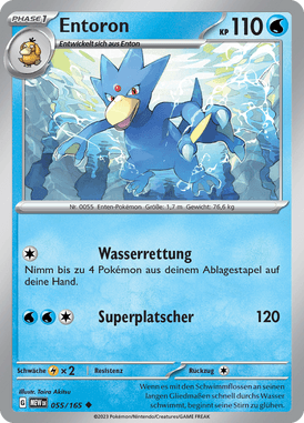 Pokemon 151 Entoron 055/165 Deutsch - Sammelkarten