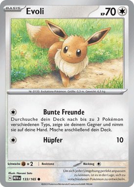 Pokemon 151 Evoli 133/165 Deutsch - Sammelkarten