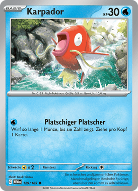 Pokemon 151 Karpador 129/165 Deutsch - Sammelkarten