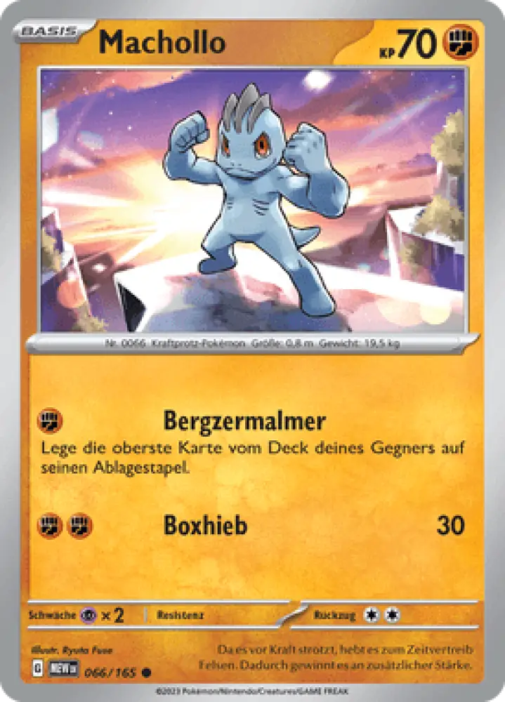 Pokemon 151 Machollo 066/165 Deutsch - Sammelkarten