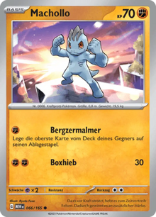 Pokemon 151 Machollo 066/165 Deutsch - Sammelkarten