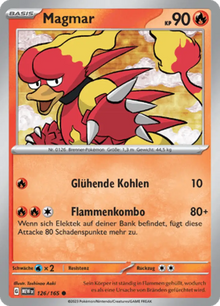 Pokemon 151 Magmar 126/165 Deutsch - Sammelkarten