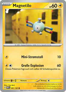 Pokemon 151 Magnetilo 081/165 Deutsch - Sammelkarten