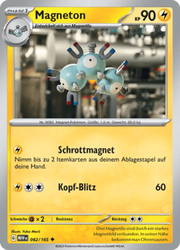 Pokemon 151 Magneton 082/165 Deutsch - Sammelkarten