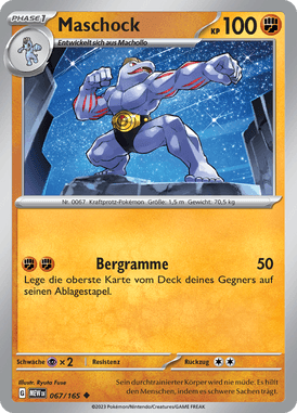 Pokemon 151 Maschock 067/165 Deutsch - Sammelkarten