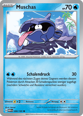 Pokemon 151 Muschas 090/165 Deutsch - Sammelkarten