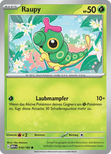 Pokemon 151 Raupy 010/165 Deutsch - Sammelkarten