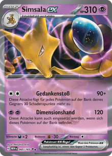 Pokemon 151 Simsala-ex 065/165 Deutsch - Holo / Near Mint - Sammelkarten