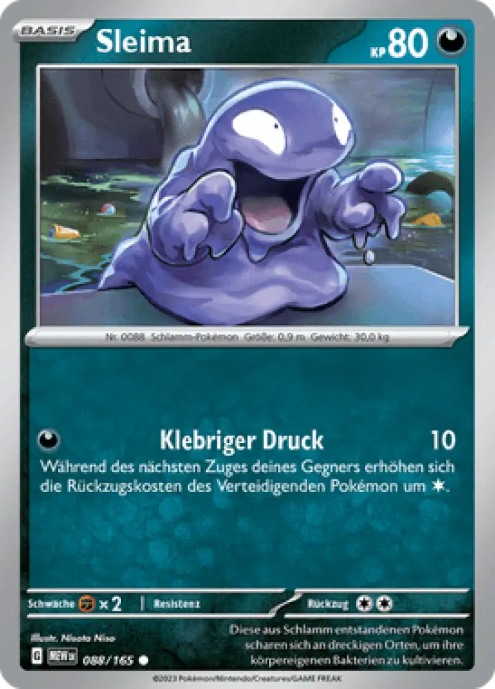 Pokemon 151 Sleima 088/165 Deutsch - Sammelkarten