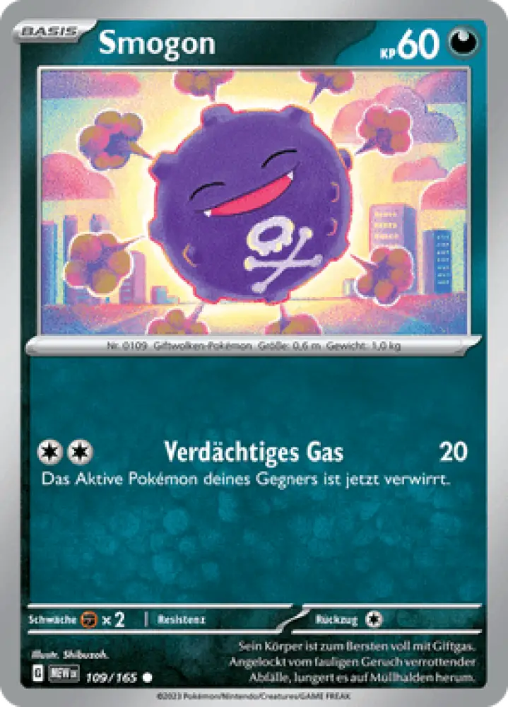 Pokemon 151 Smogon 109/165 Deutsch - Sammelkarten
