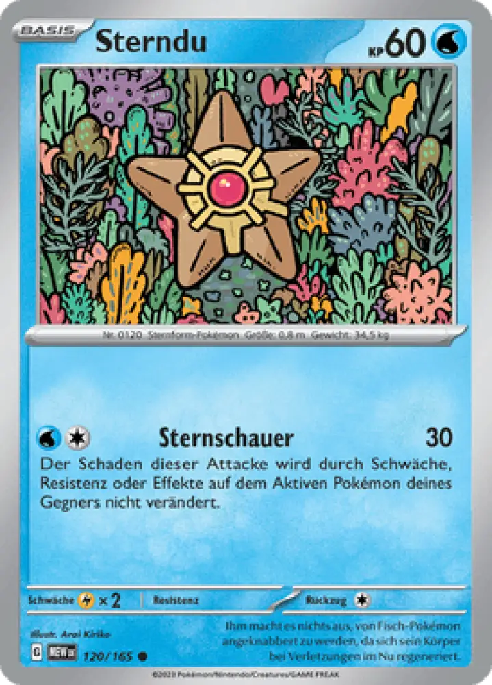Pokemon 151 Sterndu 120/165 Deutsch - Sammelkarten
