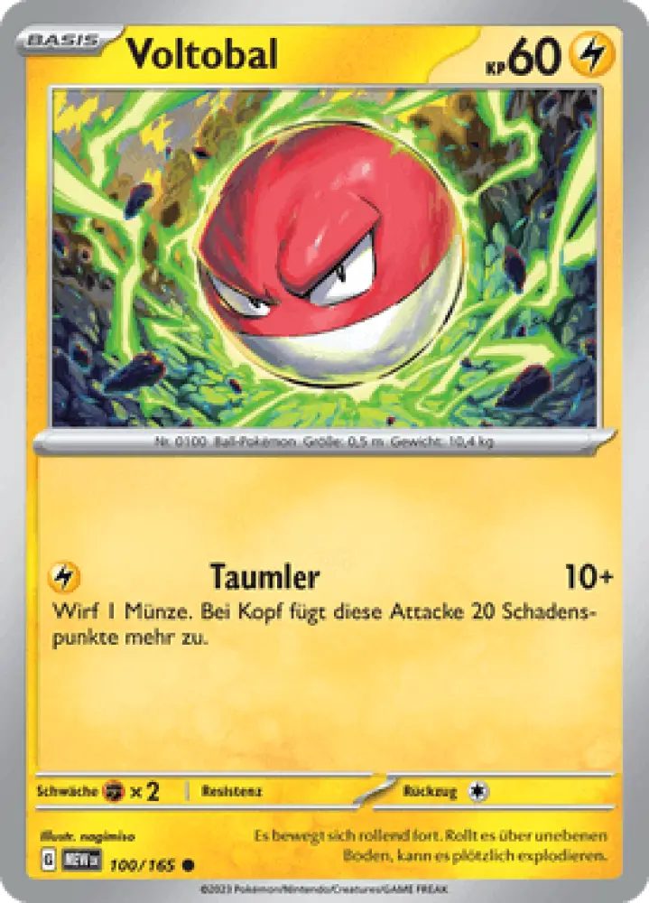 Pokemon 151 Voltobal 100/165 Deutsch - Sammelkarten