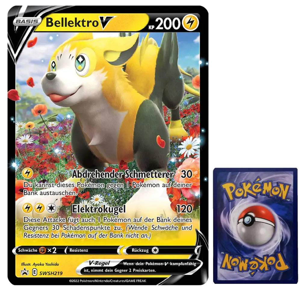 Pokemon Bellektro V XXL Jumbo Karte SWSH219 Deutsch