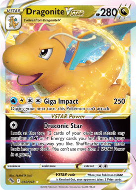 Pokémon GO Dragonite VSTAR 050/078 Englisch - Holo / Near Mint - Sammelkarten