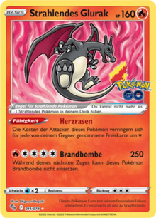 Pokémon GO Strahlendes Glurak 011/078 Deutsch - Sammelkarten