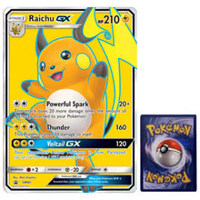 Pokemon Jumbo Karte Raichu GX XXL SM90 Englisch