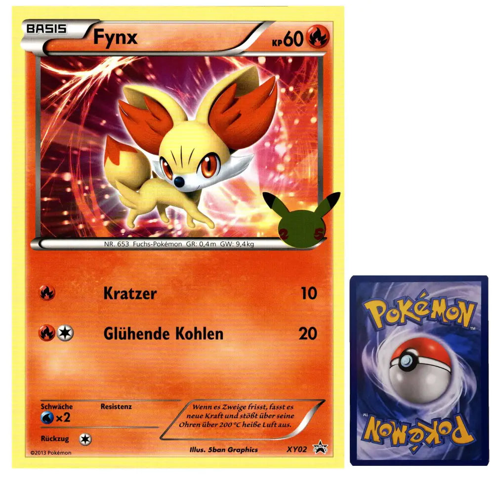 Pokemon Karte Oversized Fynx XY02 Deutsch