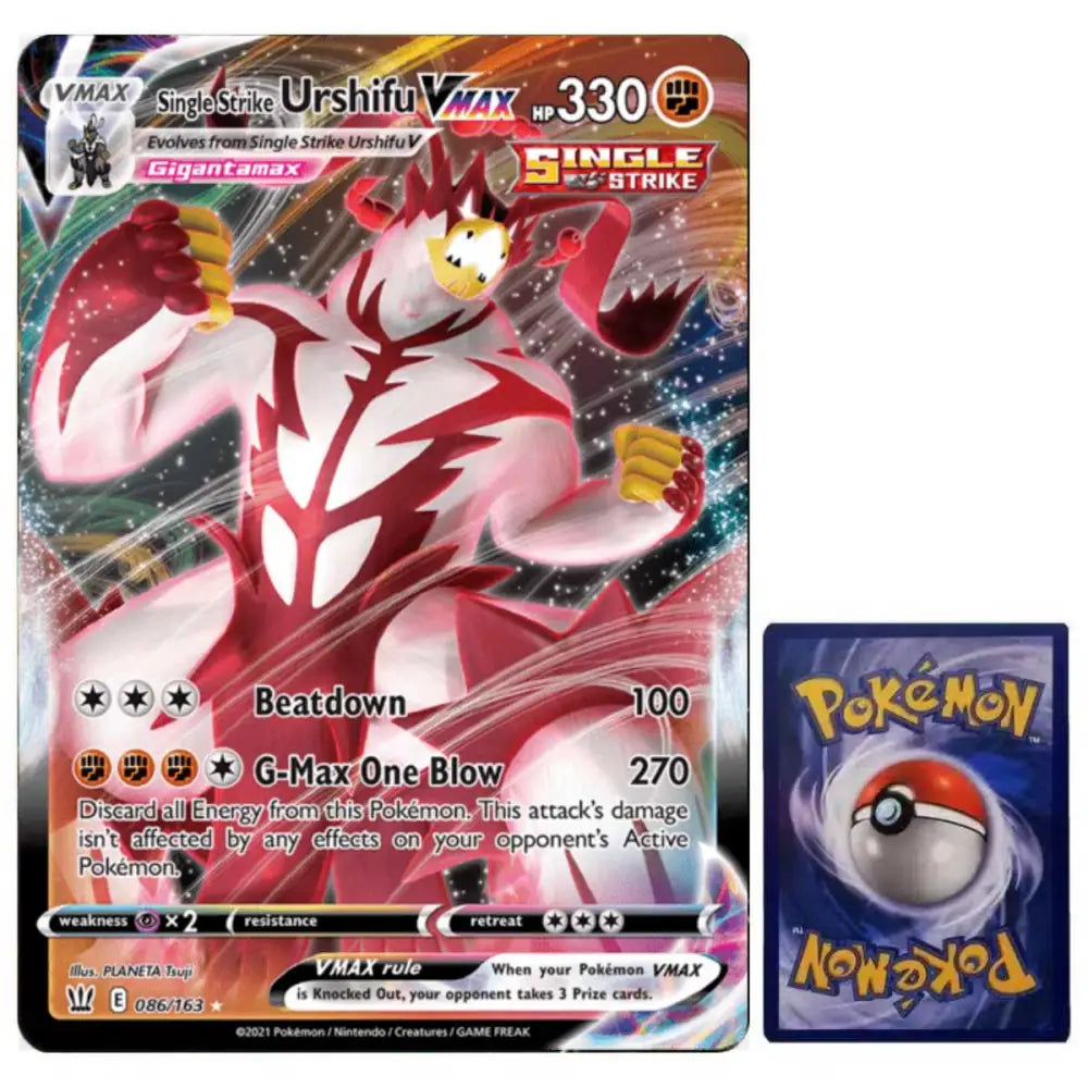 Pokemon Karte Urshifu VMAX 086/163 Jumbo Oversized Battle Styles Englisch