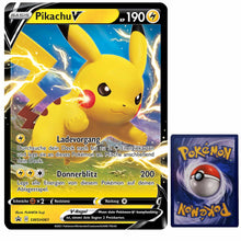 Pokemon Pikachu V XXL Jumbo Karte SWSH061 Deutsch