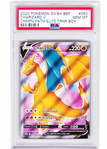 Pokemon PSA 10 Charizard V Promo #050 Champions Path - Sammelkarten