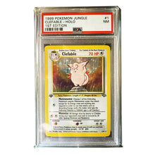 Pokemon PSA 7 Clefable Holo 1ST Edition 1999 Jungle - Sammelkarten