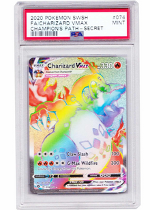 Pokemon PSA 9 Charizard VMAX #074 Champions Path - Sammelkarten