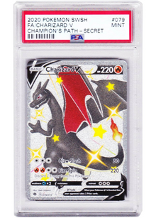 Pokemon PSA 9 Shiny Charizard V #79 Champions Path Secret - Sammelkarten