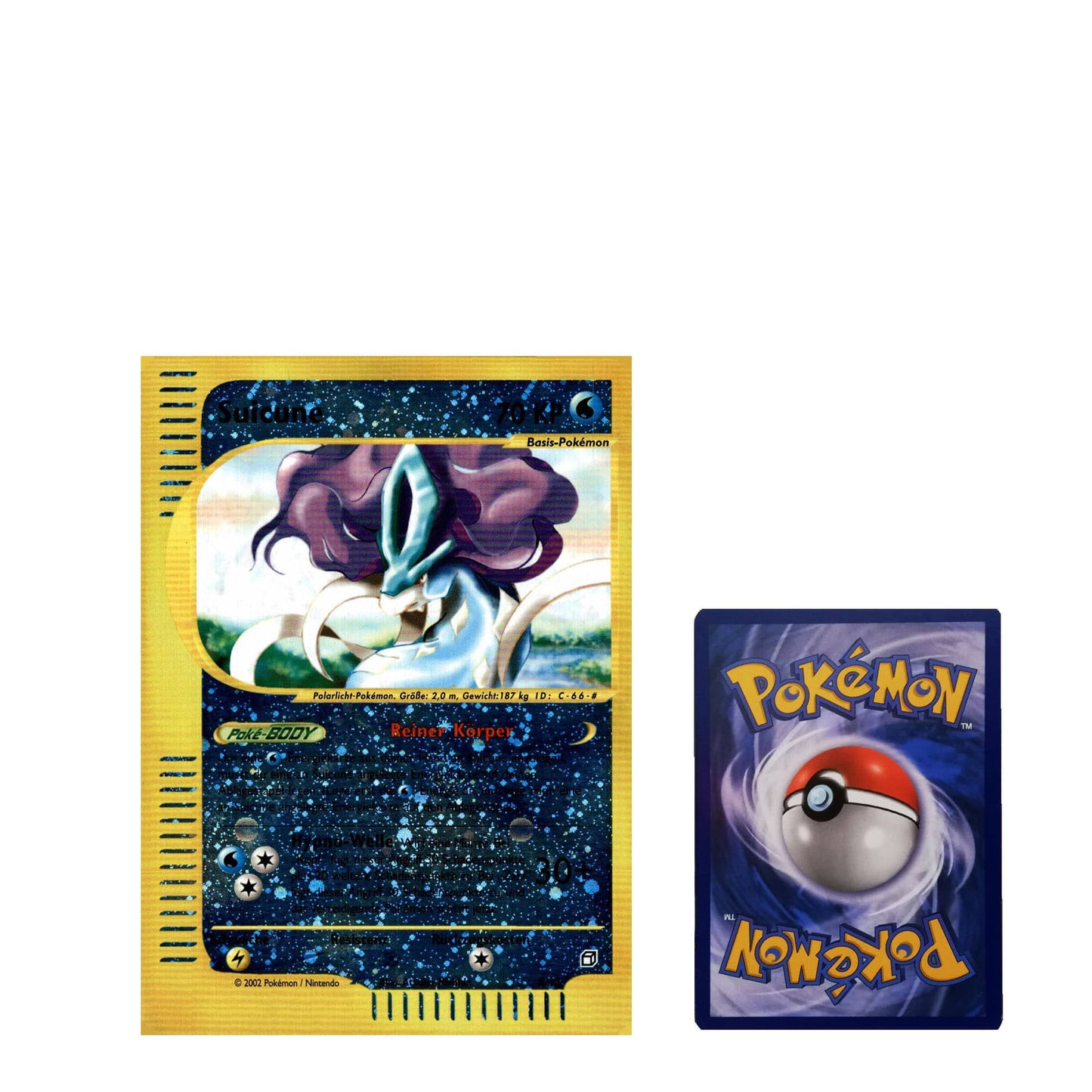 Pokemon Topper Karte Suicune 8/12 Deutsch