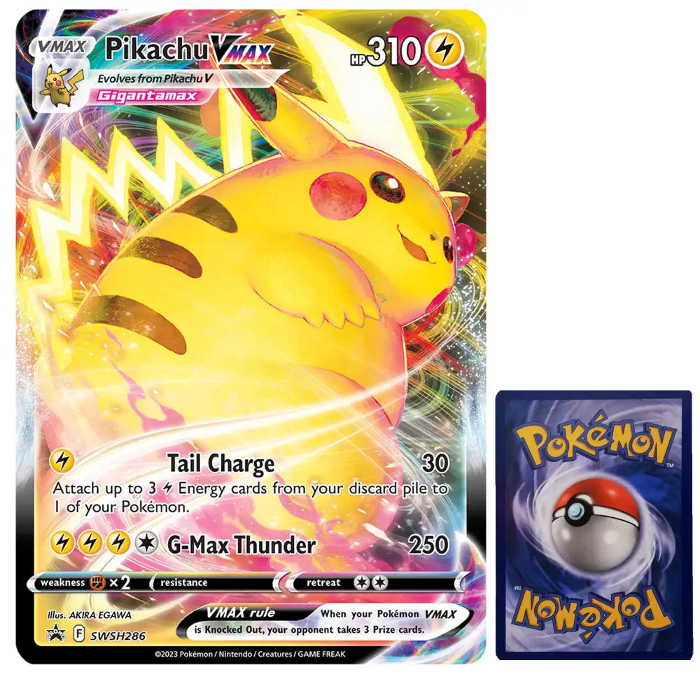 Pokemon XXL Karte Pikachu VMAX SWSH286 Englisch