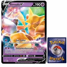 Pokemon XXL Simsala V Jumbo Karte SWSH083 Deutsch