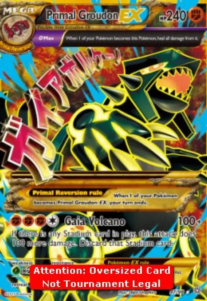 Primal Groudon EX - Primal Clash (Oversized) [PRC-151]