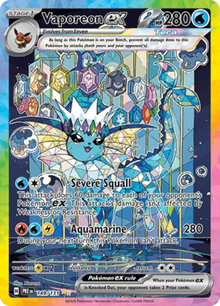 Prismatic Evolutions Vaporeon ex 149/131 Englisch - Holo / Near Mint - Sammelkarten