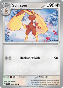 Prismatische Entwicklungen Schlapor 084/131 Deutsch - Pokeball R-Holo / Near Mint - Sammelkarten