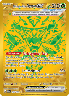 Prismatische Entwicklungen Türkisgrüne-Maske-Ogerpon-ex 177/131 Deutsch - Holo / Near Mint - Sammelkarten
