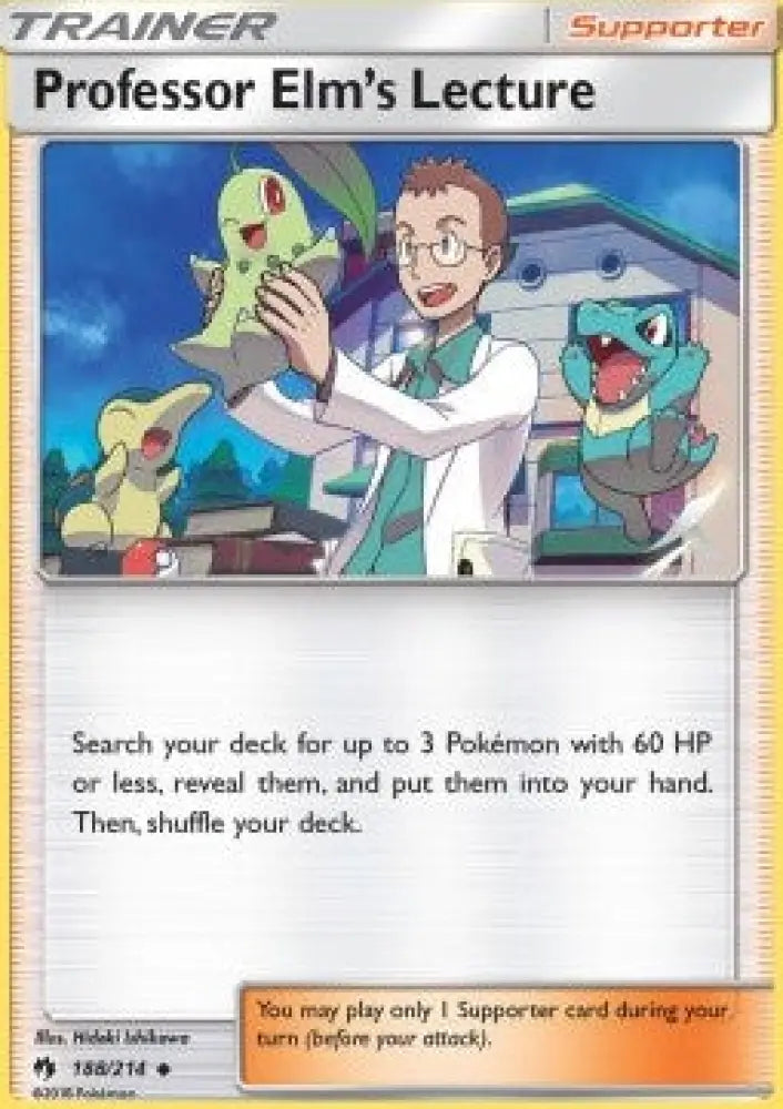 Professor Elm's Lecture - Lost Thunder (Uncommon) [LOT-188]