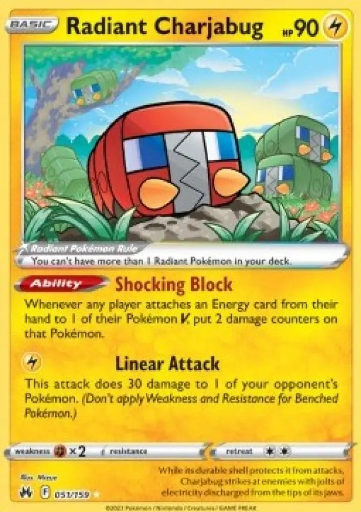 Radiant Charjabug - Crown Zenith (Ultra Rare) [CRZ-051]
