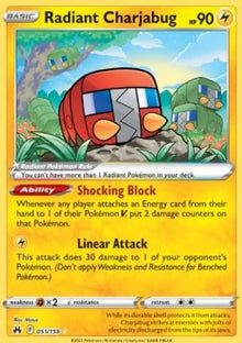 Radiant Charjabug - Crown Zenith (Ultra Rare) [CRZ-051]