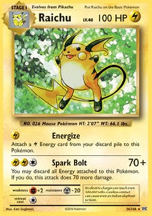 Raichu - Evolutions (Holo Rare) [EVO-36]