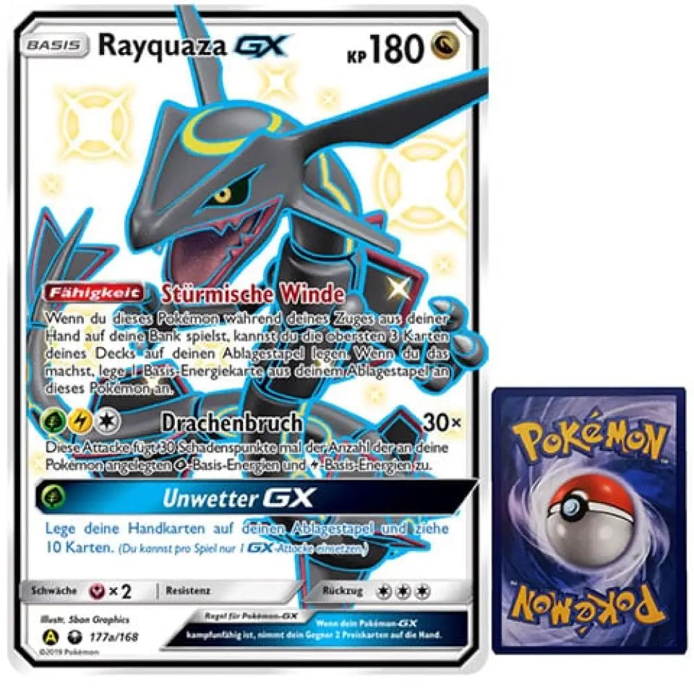 Rayquaza-GX Große Karte 177a/168 DE