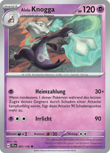 Reisegefährten Alola-Knogga 057/159 Deutsch - Sammelkarten