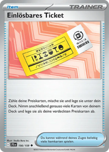 Reisegefährten Einlösbares Ticket 156/159 Deutsch - Gewöhnlich / Near Mint - Sammelkarten