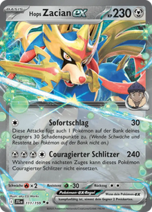 Reisegefährten Hops Zacian-ex 111/159 Deutsch - Holo / Near Mint - Sammelkarten