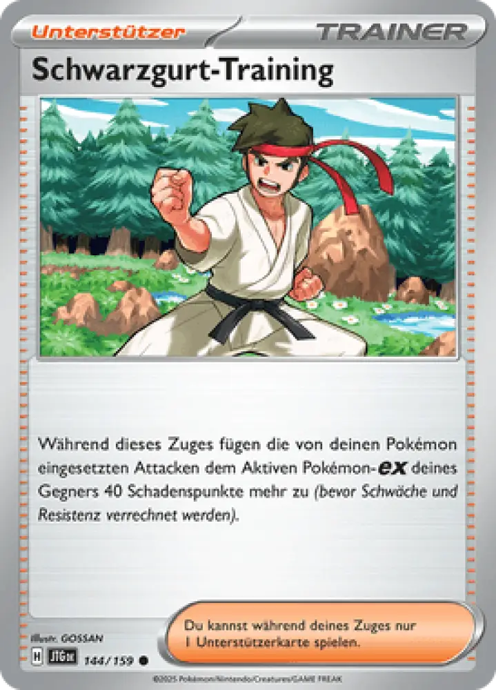 Reisegefährten Schwarzgurt-Training 144/159 Deutsch - Sammelkarten