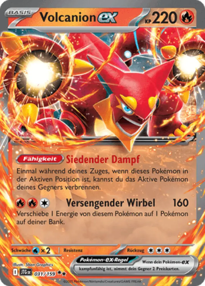 Reisegefährten Volcanion-ex 031/159 Deutsch - Holo / Near Mint - Sammelkarten