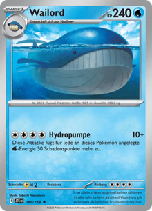 Reisegefährten Wailord 041/159 Deutsch - Holo / Near Mint - Sammelkarten