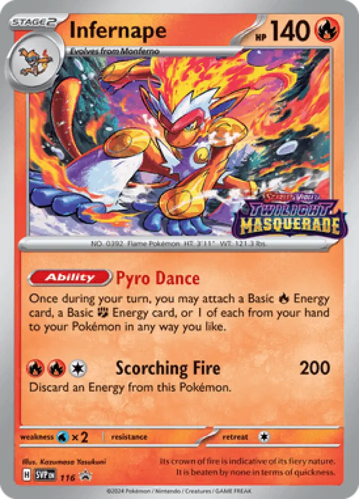 Scarlet & Violet Promos Infernape SVP116 Englisch - Sammelkarten